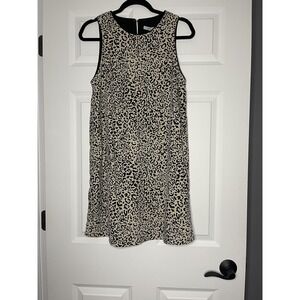 Naked zebra sleeveless Mini dress brown black animal print medium NWT